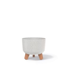 Gracia ECO Wood Virágtartó Lábakon Fehér 20 cm