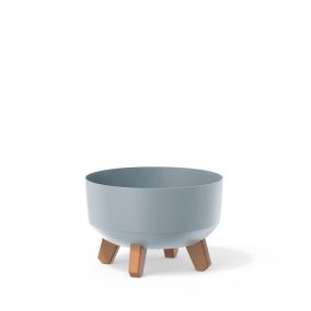 Gracia Low Dizájn Virágtartó Világosszürke Fa Lábakkal 23,5 cm