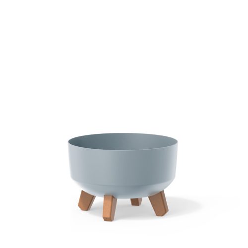 Gracia Low Dizájn Virágtartó Világosszürke Fa Lábakkal 23,5 cm