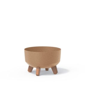 Gracia Low ECO Wood Natúr Kaspó Lábakkal 23,5 cm