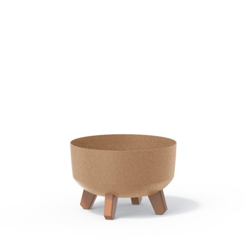 Gracia Low ECO Wood Natúr Kaspó Lábakkal 23,5 cm