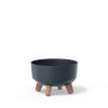 Gracia Low ECO Wood Antracit Virágtartó Lábakon