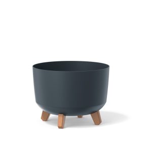 Gracia Antracit Kaspó Fa Lábakkal 29 cm