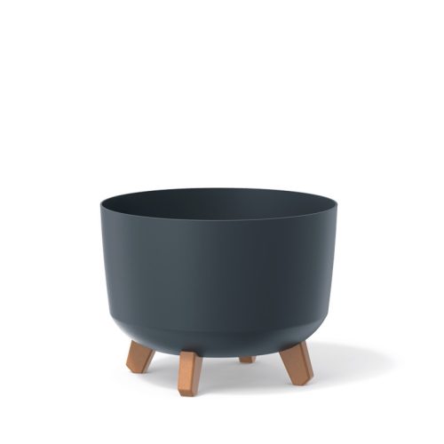 Gracia Antracit Kaspó Fa Lábakkal 29 cm