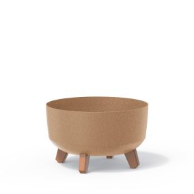 Gracia Low ECO Wood Natúr Kaspó Fa Lábakkal