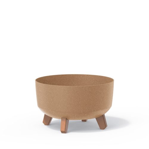 Gracia Low ECO Wood Natúr Kaspó Fa Lábakkal