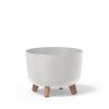 Gracia ECO Wood Kaspó Fehér Fa Lábakkal 29 cm