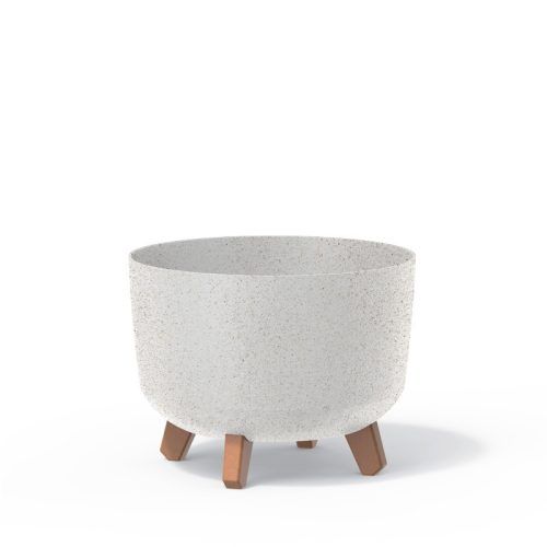 Gracia ECO Wood Kaspó Fehér Fa Lábakkal 29 cm