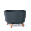 Gracia Dizájn Virágtartó Antracit Fa Lábakkal