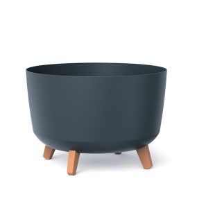 Gracia Dizájn Virágtartó Antracit Fa Lábakkal