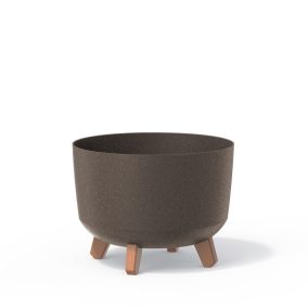 Gracia ECO Wood Kávébarna Virágtartó Fa Lábakkal
