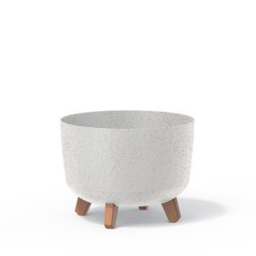 Gracia ECO Wood Kaspó Fehér Fa Lábakkal