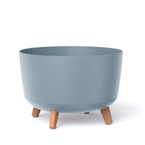 Gracia Dizájn Virágtartó Világosszürke 39 cm Fa Lábakkal