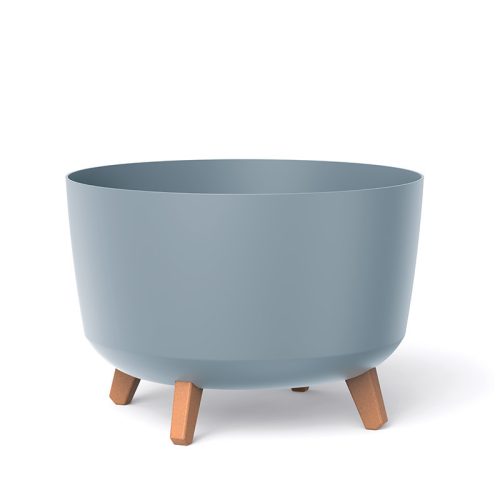 Gracia Dizájn Virágtartó Világosszürke 39 cm Fa Lábakkal