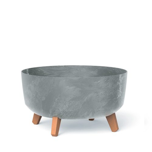 Gracia Low Beton Hatású Virágtartó Lábakon