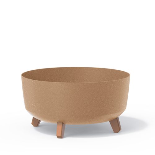 Gracia Low ECO Wood Natúr Kaspó Fa Lábakkal 38 cm