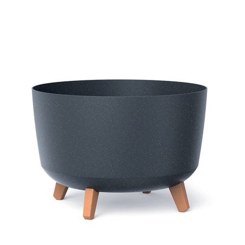 Gracia ECO Wood Antracit Kaspó Fa Lábakkal 39 cm