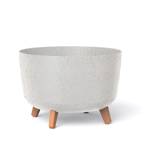 Gracia ECO Wood Kaspó Fehér 39 cm Fa Lábakkal