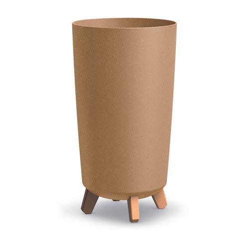 Gracia Tubus Slim ECO Wood Magas Kaspó Natúr-Öko 23,9 cm