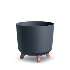 Gracia Tubus Antracit Kaspó Fa Lábakkal 30 cm