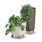 Gracia Tubus ECO Wood Kávébarna Környezetbarát Virágcserép Fa Lábakkal