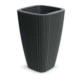 Oro Bordázott Kültéri Virágtartó Sötétszürke 39 cm