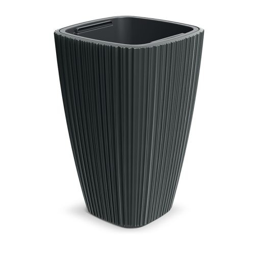 Oro Bordázott Kültéri Virágtartó Sötétszürke 39 cm