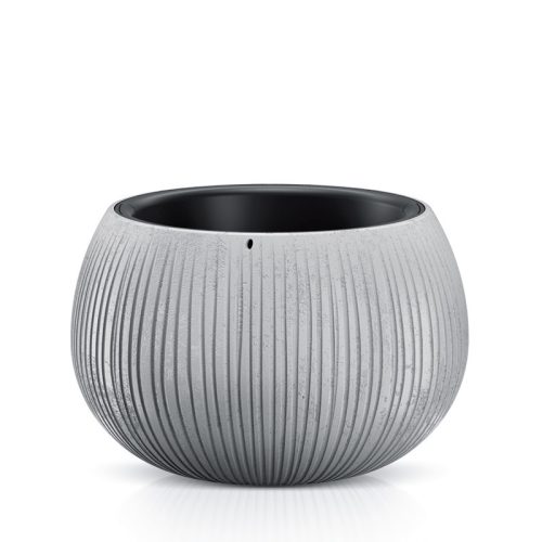 Bowl Beton Kaspó Bordázott Szürke