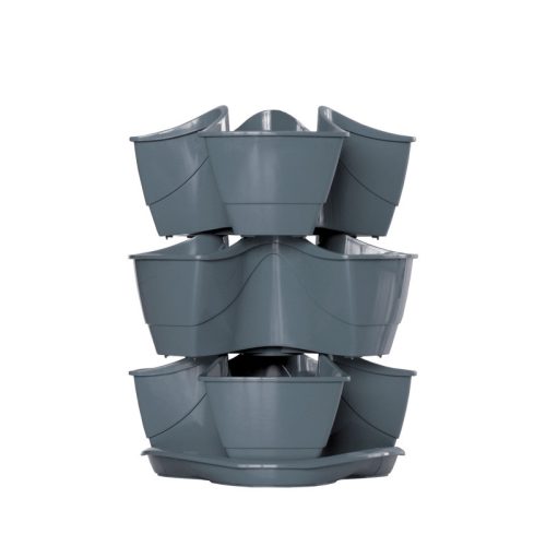 Coubi Herbal Háromszintes Fűszernövény Virágtartó Grafit