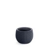 Prosperplast Splofy Bowl Kötött Mintázatú Virágtartó Antracit 18 cm