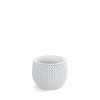 Prosperplast Splofy Bowl Kötött Mintázatú Virágtartó Fehér 18 cm