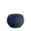 Prosperplast Splofy Bowl Kötött Mintázatú Virágtartó Antracit 29 cm