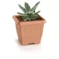 Terra Négyzetes Terrakotta Virágtartó 45 cm