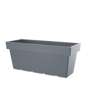 Lofly Case Nagyméretű Műanyag Virágláda Kőszürke 79 cm