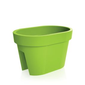 Lofly Railing Műanyag Erkélykorlát Virágtartó Lime 40 cm