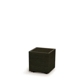 Madera Square ECO Fa Virágtartó Kocka Kávébarna 29 cm