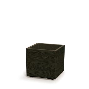 Madera Square ECO Kocka Virágtartó Kávébarna