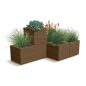 Madera Square ECO Kocka Virágtartó Kávébarna