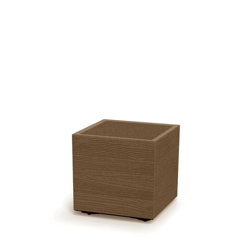Madera Square ECO Fa Virágtartó Kocka Natúr 38,5 cm