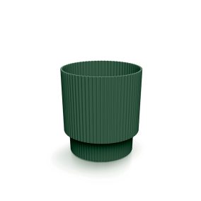 Milly Round Bordázott Kaspó Fenyőzöld 12,8 cm