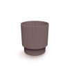 Milly Round Bordó Bordázott Kaspó 12,8 cm csomag
