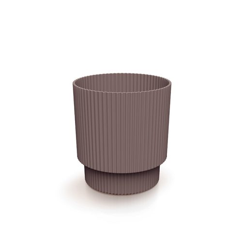 Milly Round Bordó Bordázott Kaspó 12,8 cm csomag