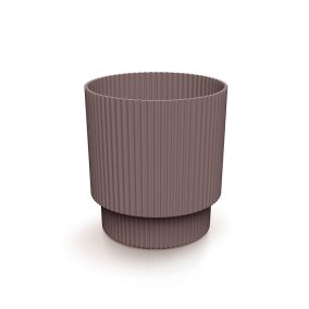 Milly Round Bordó Bordázott Design Virágtartó 14,6 cm