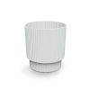 Milly Round Bordázott Kaspó Fehér 14,6 cm