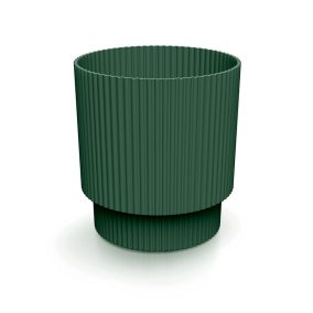 Milly Round Bordázott Kaspó Fenyőzöld 16,8 cm