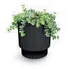 Milly Round Bordázott Kaspó Fenyőzöld 16,8 cm