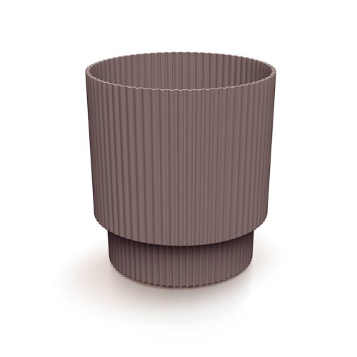 Milly Round Bordó Bordázott Kaspó 16,8 cm