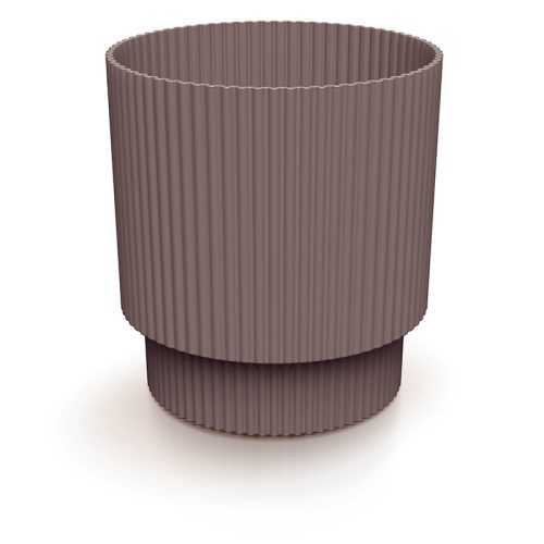 Milly Round Bordó Bordázott Design Virágtartó 19,5 cm