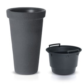 Classic Tower Magas Kaspó Antracit 30 cm