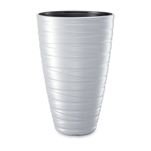 Maze Hullám Mintázatú Fehér Kaspó 37,5 cm